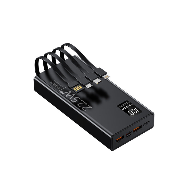 Multifunctional power bank with integrated cable system and digital power display Stornfield