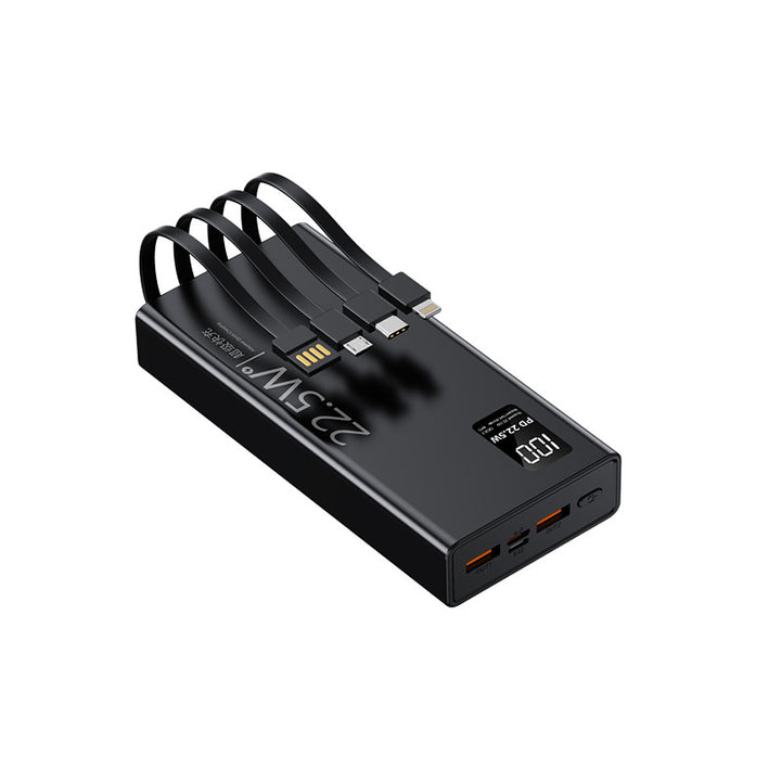 Multifunctional power bank with integrated cable system and digital power display Stornfield