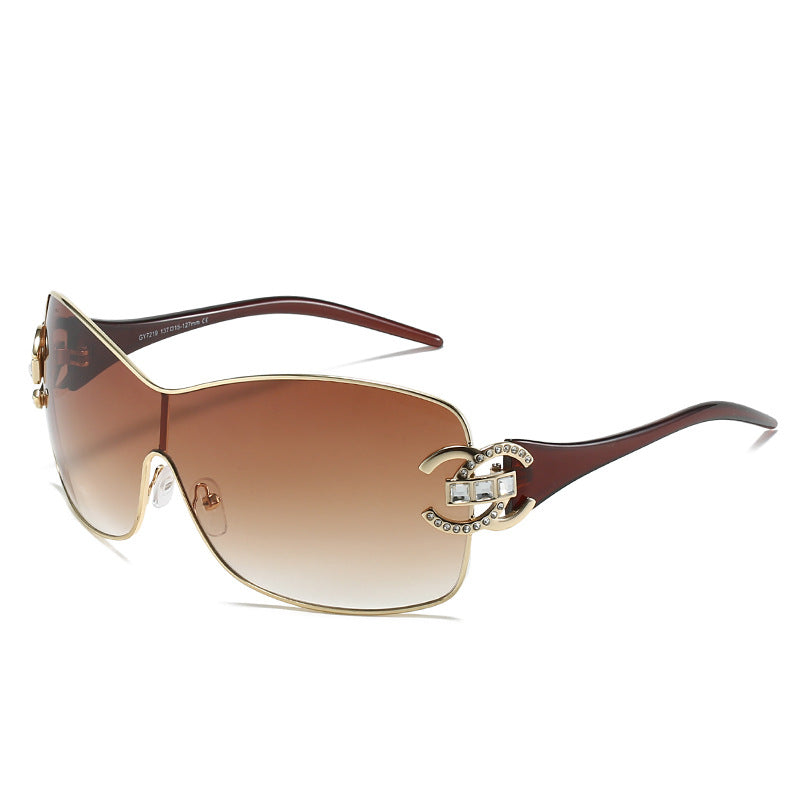 Fashionable Oversized Shield Sunglasses Stornfield