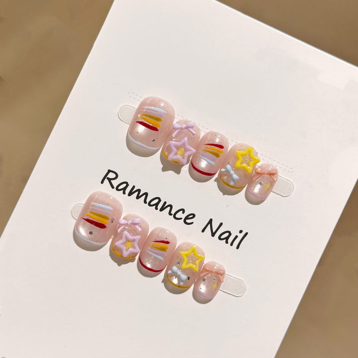 Artistic Press-On Nail Set Stornfield