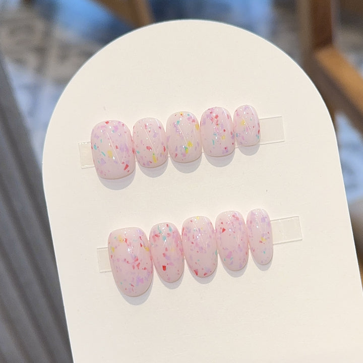 Art nail set with sparkling accents Stornfield