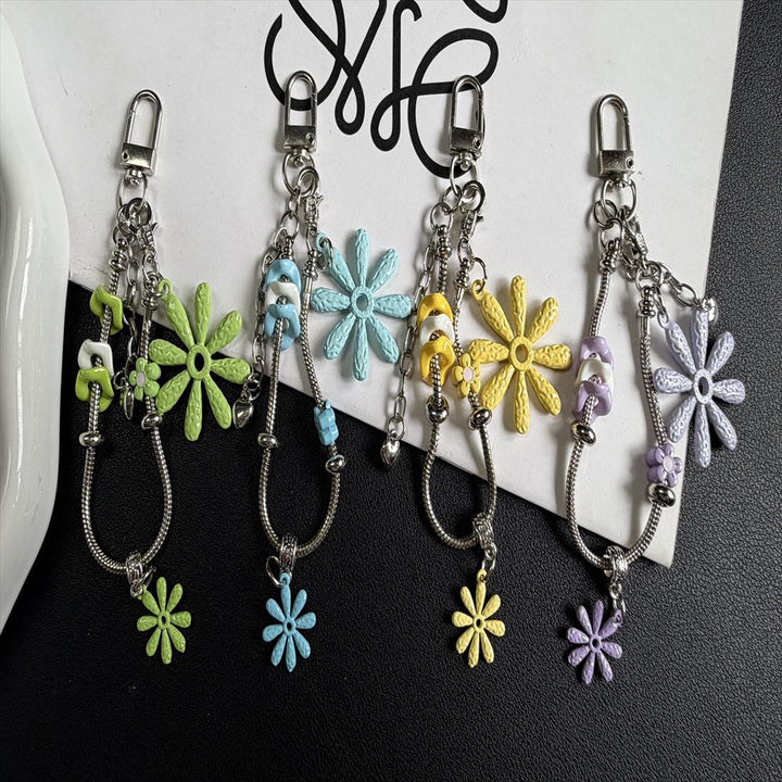 Floral-Themed Charm Keychain Stornfield