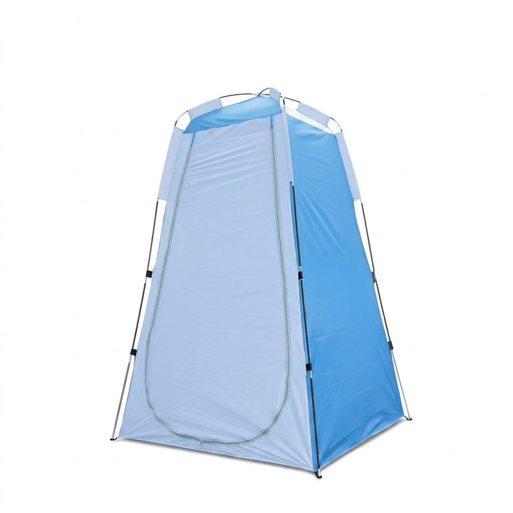 Portable pop-up privacy shower changing tent with zippered door Stornfield