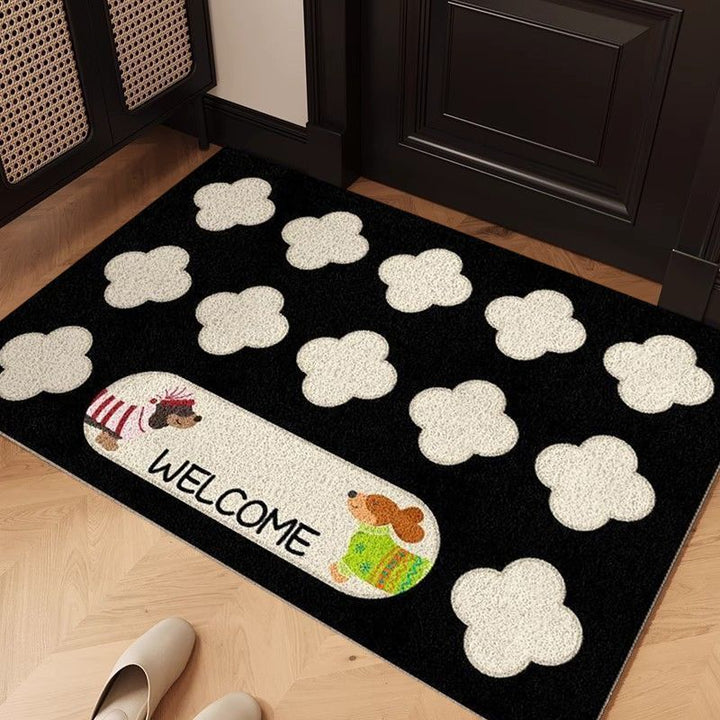 Playful Dog-Themed Entrance Mat