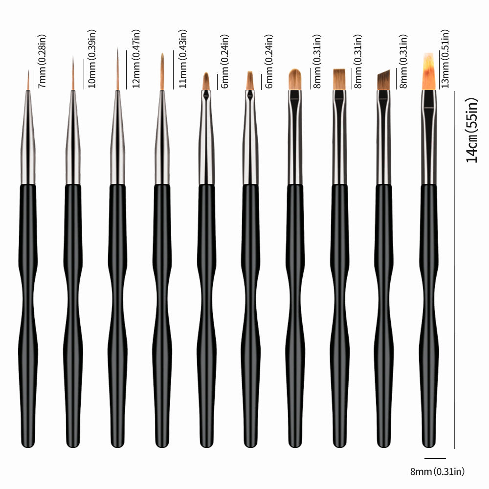Precision Nail Art Detailing Brush Set Stornfield 1787228377