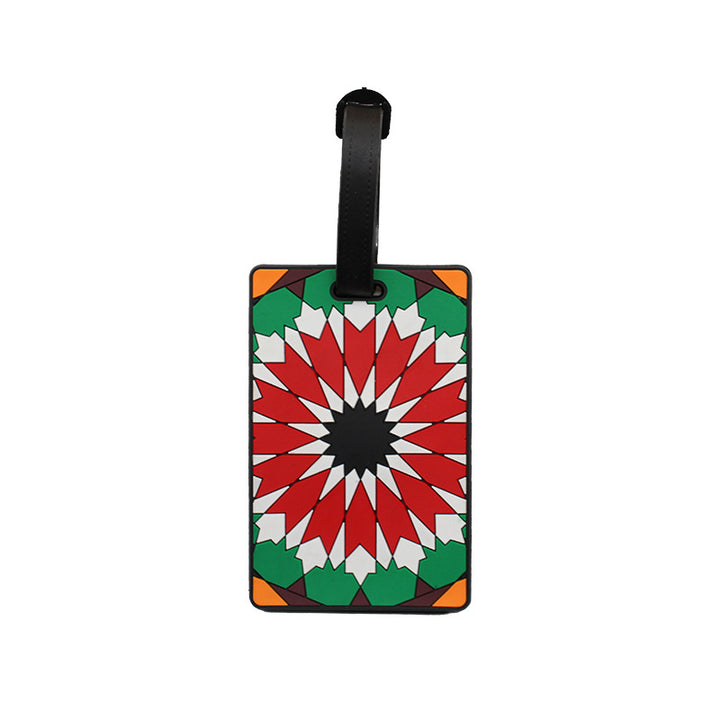 Unisex Luggage Tag with Modern Geometric Design Bowlift