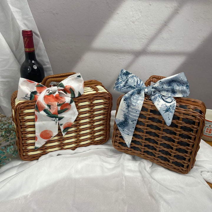 Women stylish picnic basket Stornfield
