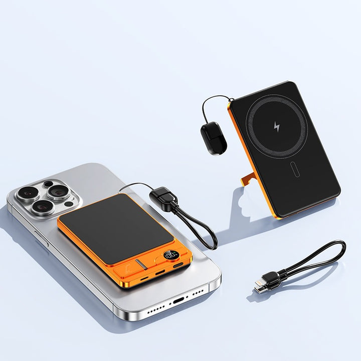 Portable power bank with integrated wireless charging technology and dual fast charging function Stornfield