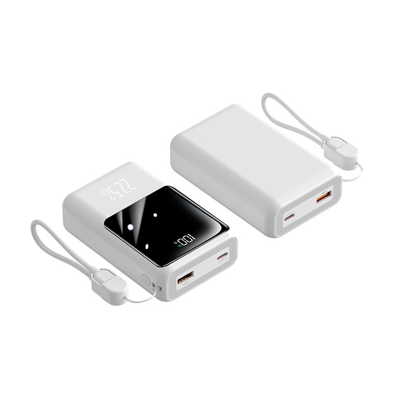 Portable power bank with multifunctional charging cable and digital display Stornfield