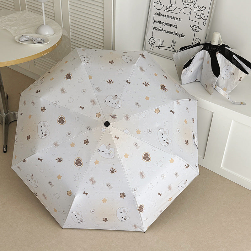 Women's Compact Umbrella with Charming Animal Design Stornfield
