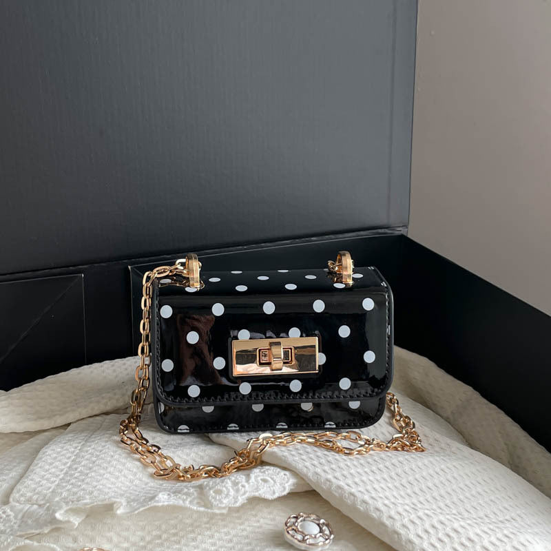 Polka Dot Mini Crossbody Handbag