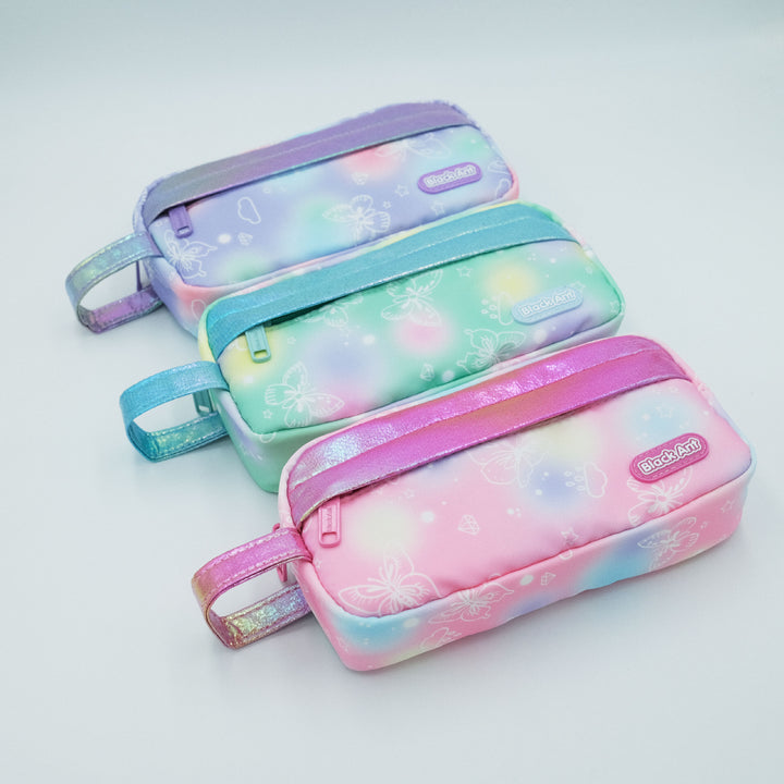 Colorful Butterfly Print Pencil Case