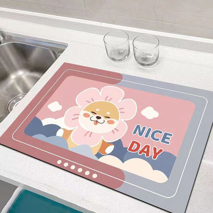 Cartoon Cat Kitchen Mat
