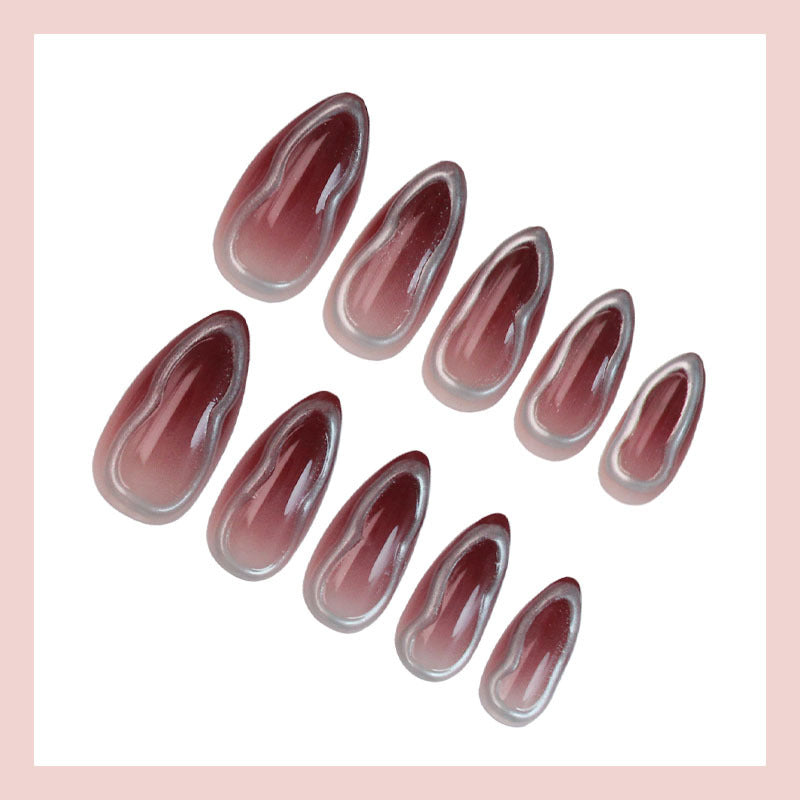 Acrylic nail set with elegant ombre effects Stornfield