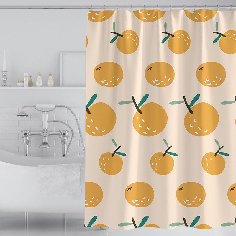 Women's Playful Citrus Print Shower Curtain Stornfield