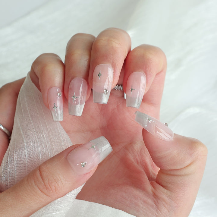Butterfly-Embellished Press-On Nail Set