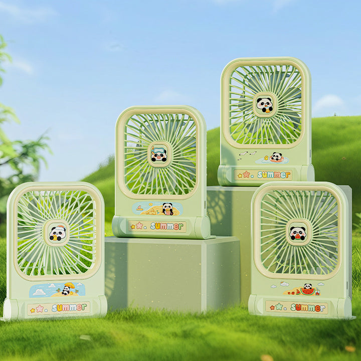 Women portable mini table fan in panda design Stornfield