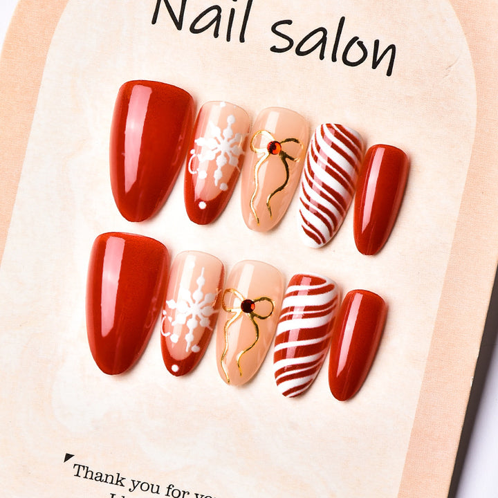 Festive Seasonal Press-On Nail Art Set Stornfield 1790636425