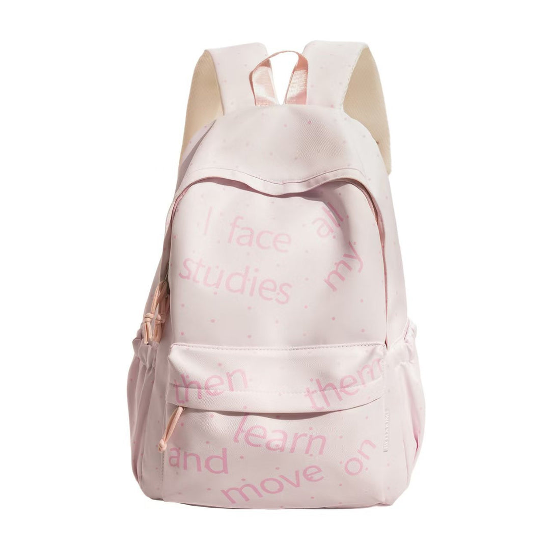 Backpack with Modern Lettering and Stylish Dots Stornfield