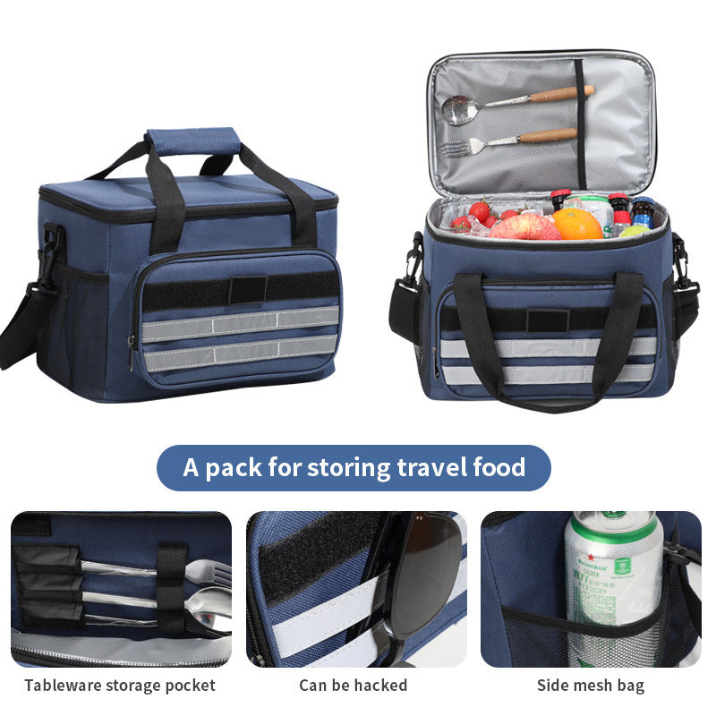 Unisex insulated cooler bag with additional compartments Stornfield