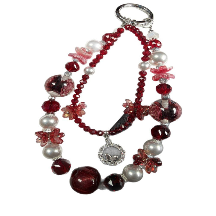 Floral Beaded Charm Necklace Stornfield
