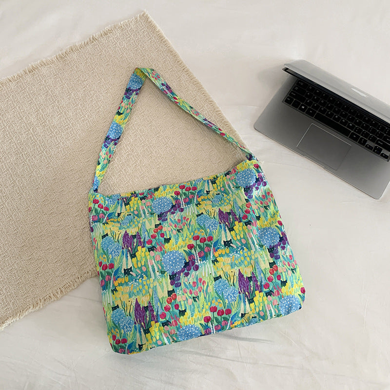 WoFloral Print Hobo Handbag Stornfield