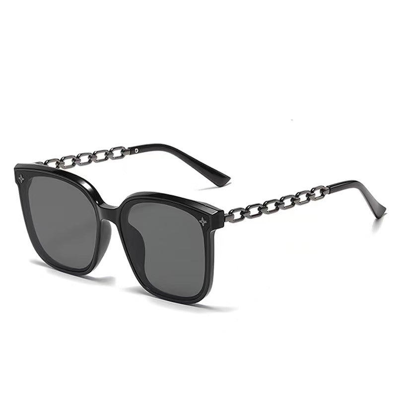 Women's extra-large sunglasses with fashionable chain frame Stornfield
