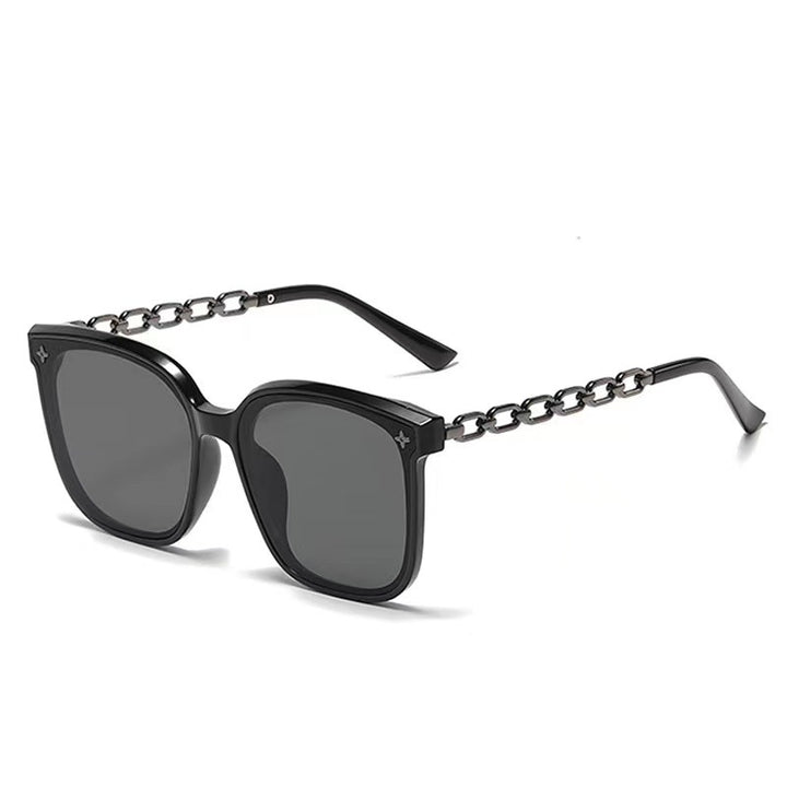 Women's extra-large sunglasses with fashionable chain frame Stornfield