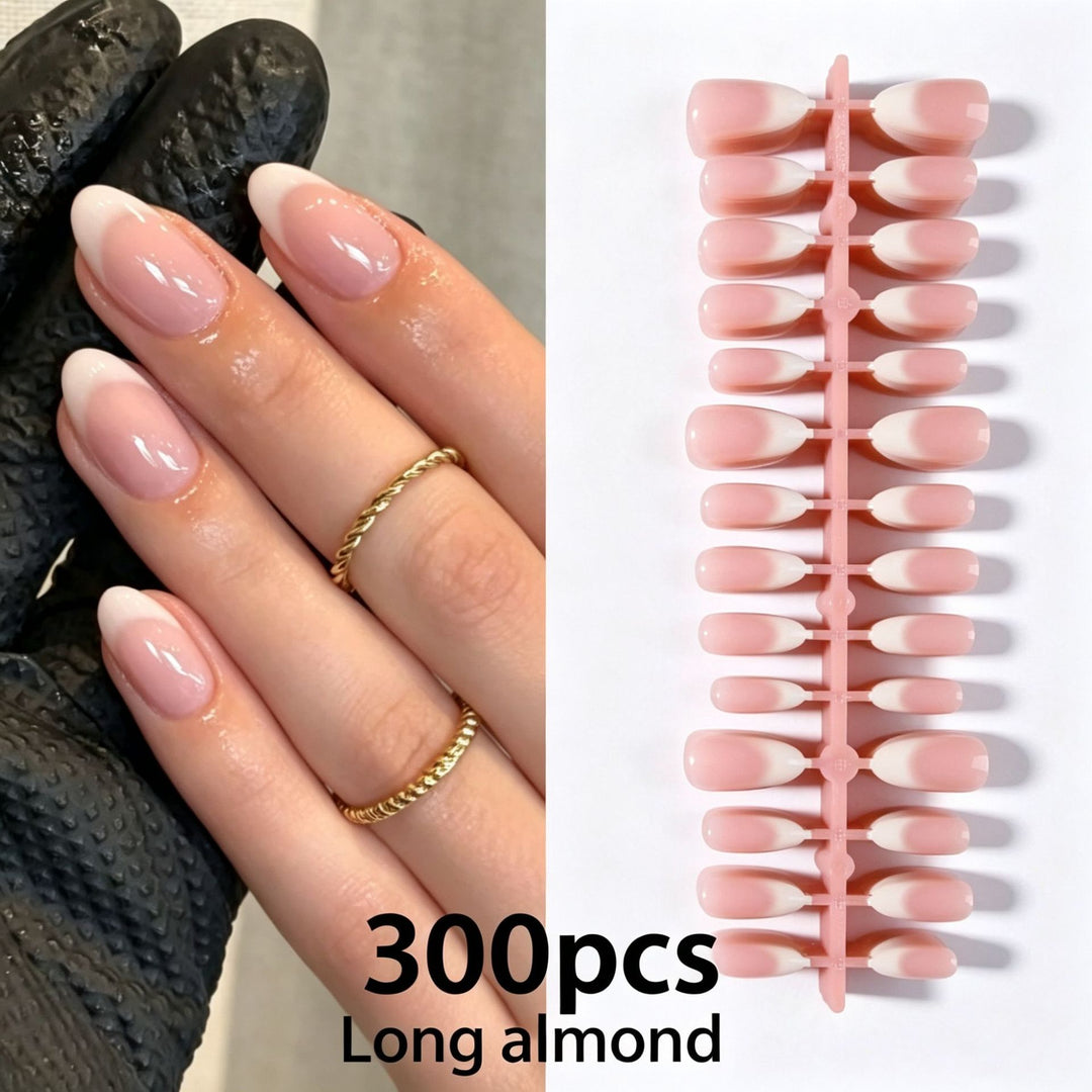Long Almond Press-On Nail Tips Stornfield