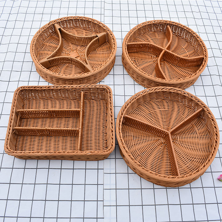 Multi-Compartment Woven Organizer Tray Stornfield
