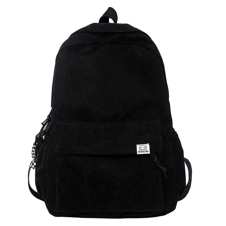 Corduroy Textured School Backpack Stornfield
