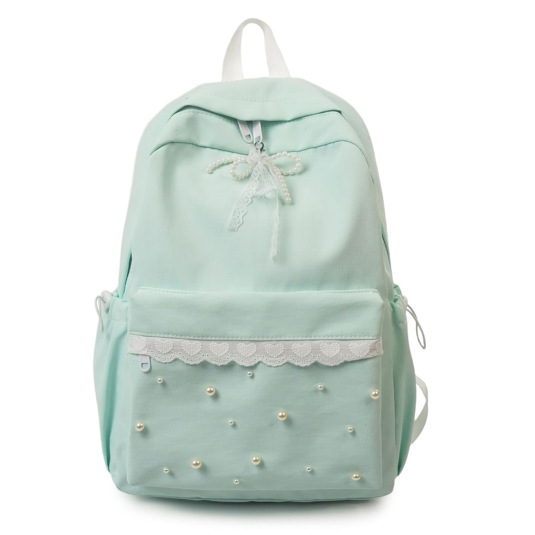Backpack with elegant pearl applications and intricate design Stornfield