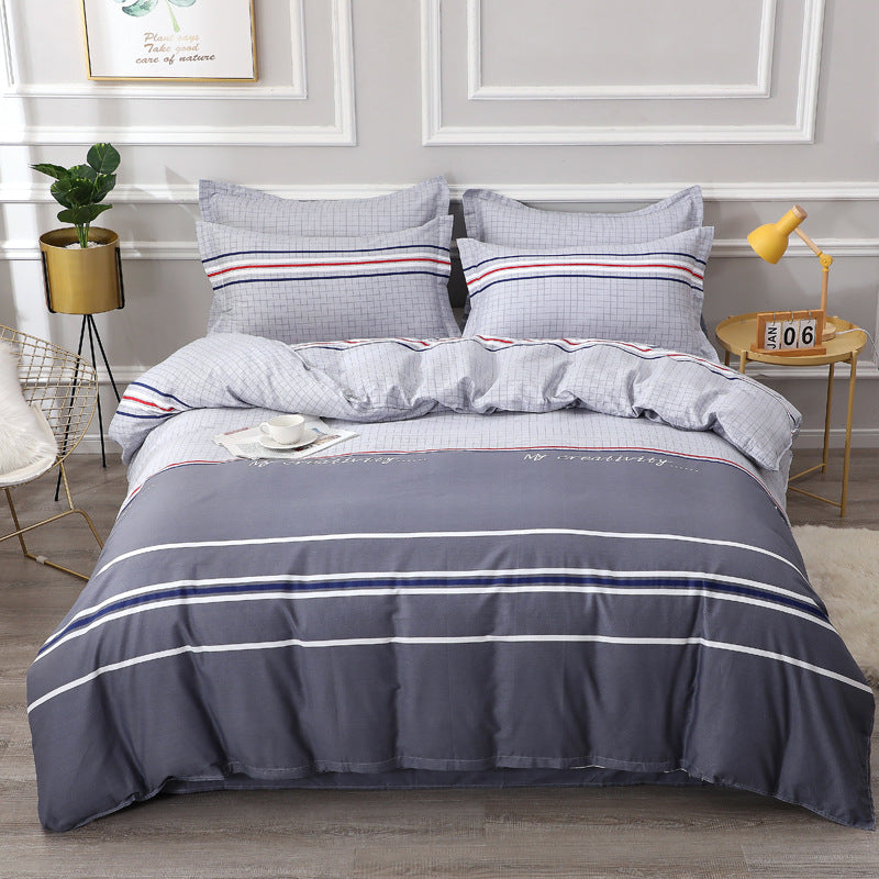 Checked Pattern Bedding Set