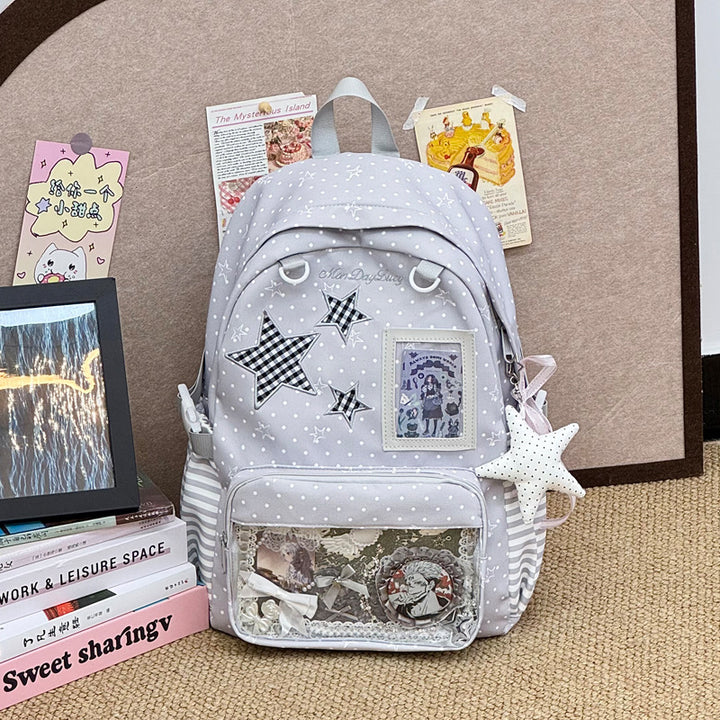 Star-Embellished Decorative Backpack Stornfield