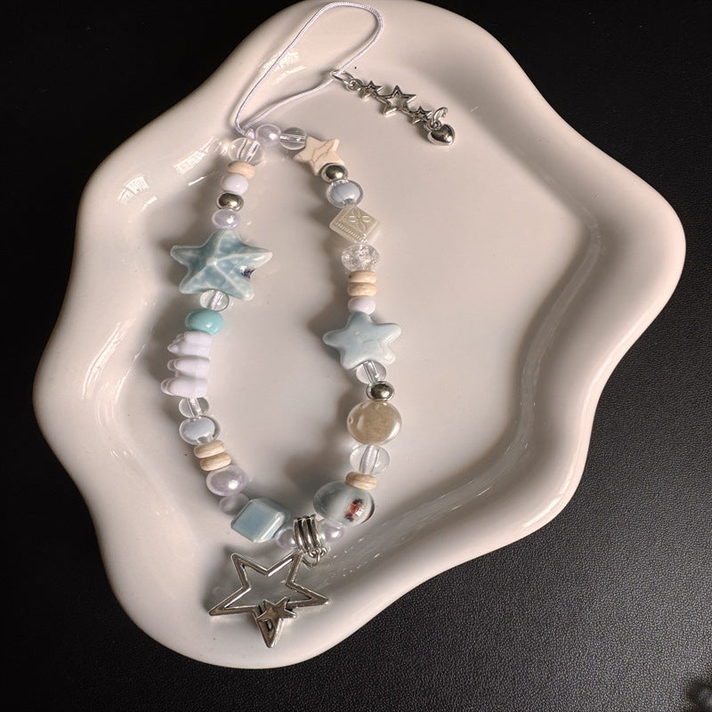 Star-Themed Beaded Charm Necklace Stornfield