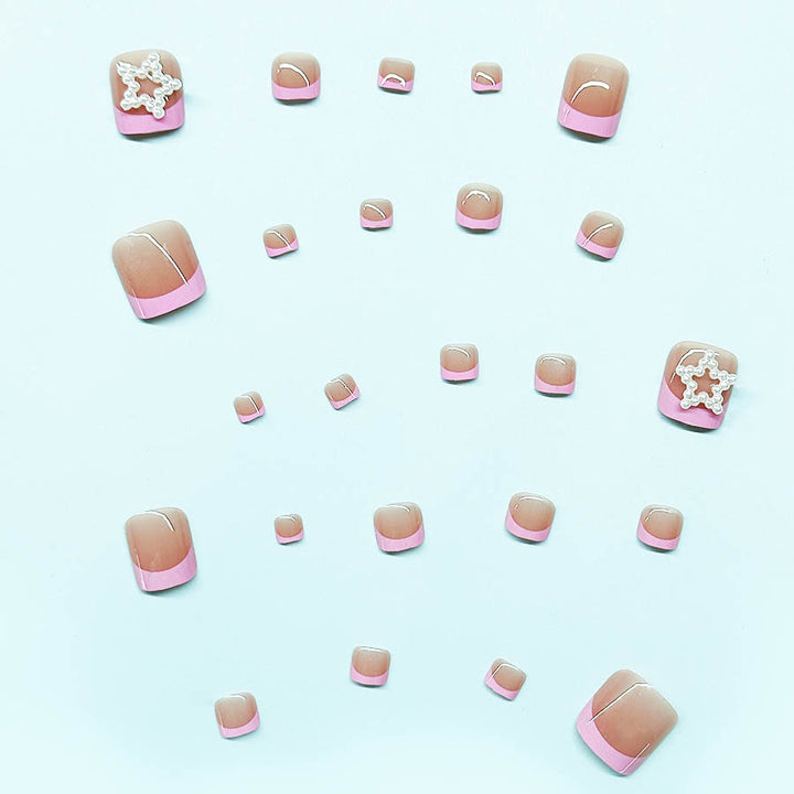 Foot nail art set with stylish 3D decorations Stornfield