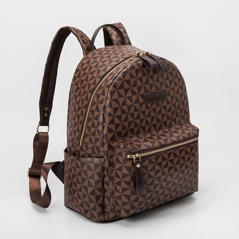 Fashionable backpack in geometric design Stornfield