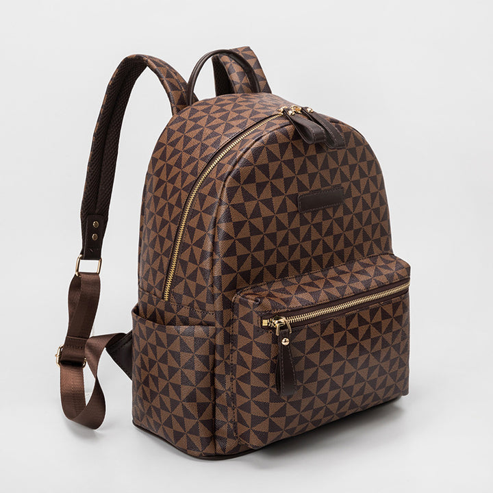 Fashionable backpack in geometric design Stornfield