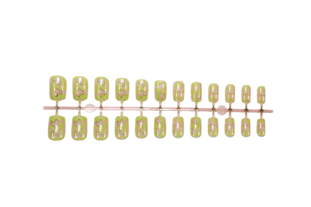 Acrylic Nail Set with Modern Abstract Designs Stornfield
