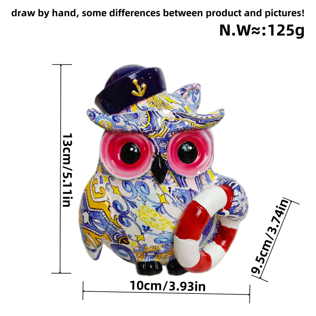 Artful owl figure in maritime design Stornfield