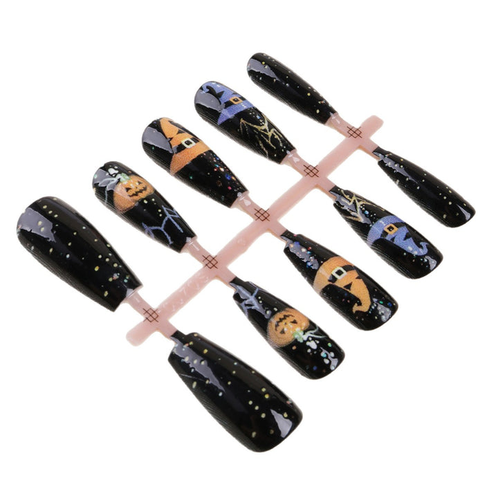 Halloween-Themed Press-On Nail Tips Stornfield