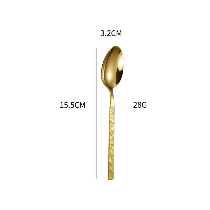 High-quality cutlery set with stylish, textured handle Stornfield