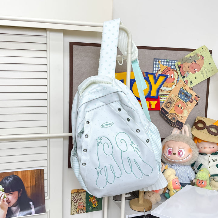 Whimsical Character Print Backpack Stornfield