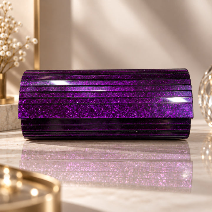 Glamorous Glitter Twist Clutch