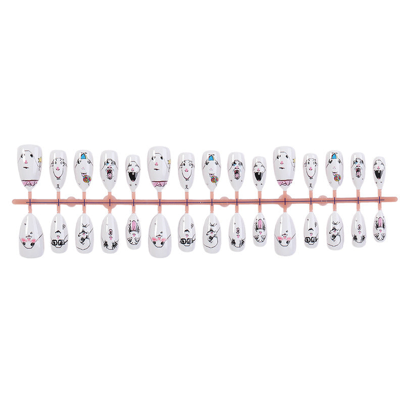 Creative Character-Themed Press-On Nail Art Set Stornfield