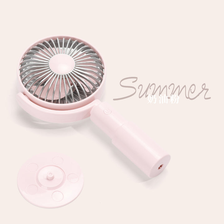Ladies Portable Hand Fan with Ergonomic Grip and Rotatable Head Stornfield