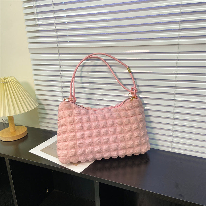Textured Handcrafted Shoulder Bag