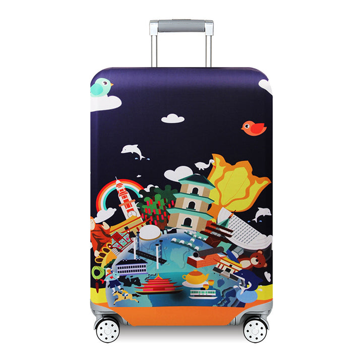 Women's Hard Shell Suitcase with Exotic Plant Pattern Stornfield