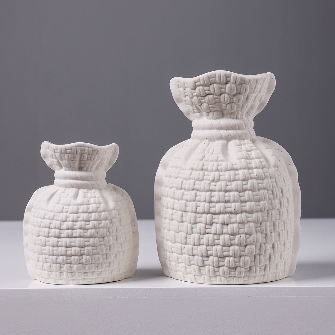 Woven Texture Ceramic Vase Stornfeild
