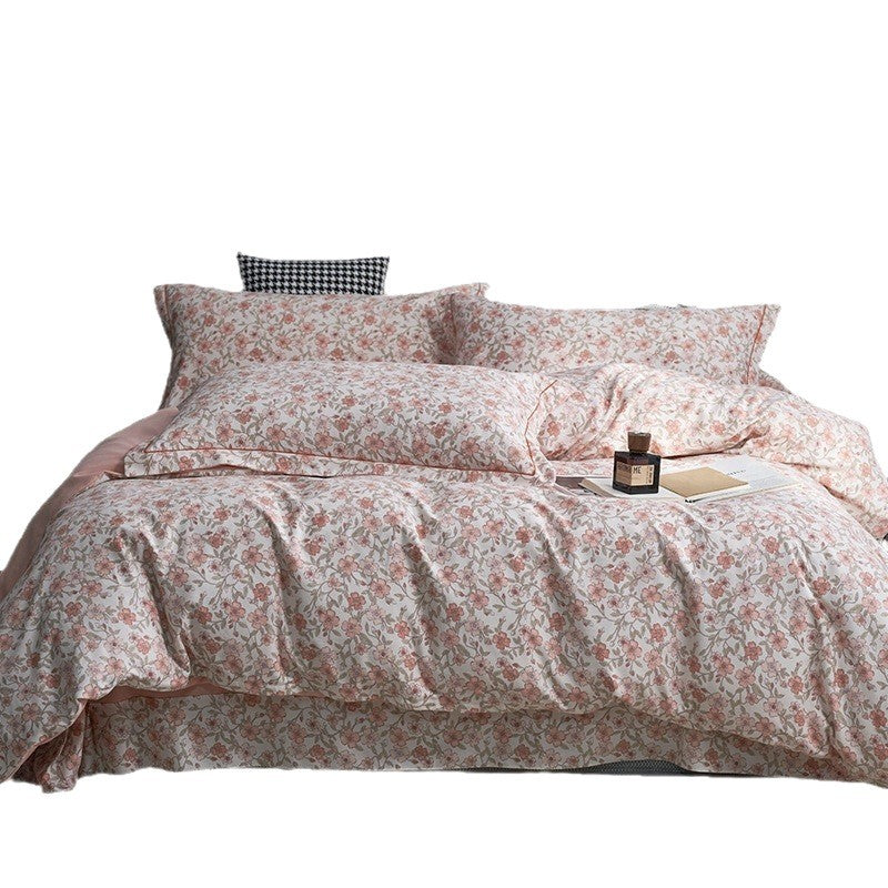 Luxury Cotton Sateen Geometric Duvet Cover Set with Pillowcases
